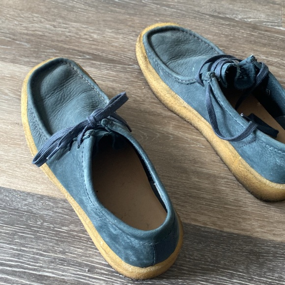 Men’s size 9 Clark’s original wallabee chukka in Teal - Picture 5 of 17